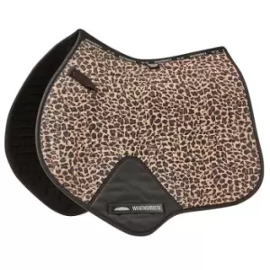 Image of Weatherbeeta Prime Leopard JS Saddle Pad - Brown