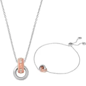 Image of Ladies Michael Kors Brilliance Sterling Silver Jewellery Set