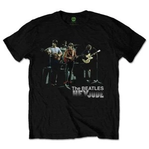 Image of The Beatles - Hey Jude Version 2 Unisex Medium T-Shirt - Black