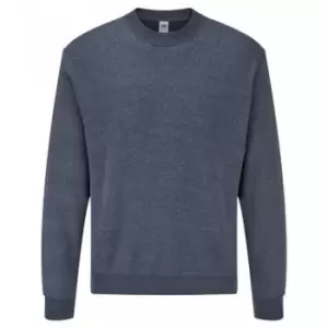 Image of Fruit Of The Loom Mens Classic Drop Shoulder Sweatshirt (S) (Heather Navy)