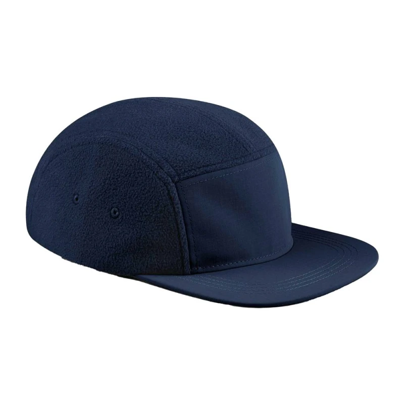 Image of Beechfield Mens Outdoor Fleece Camper Cap in Navy Navy Male One Size