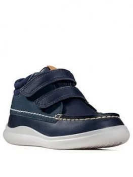 Image of Clarks Cloud Tuktu Toddler Boot - Navy, Size 9.5 Younger