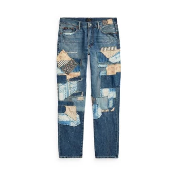 Image of Polo Ralph Lauren Patchwork Jeans - Burns Wash