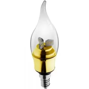 Image of Kosnic 5.5W LED E14/SES Bent-Tip Candle Warm White - KTC5.5BTP/E14-BAS-N30