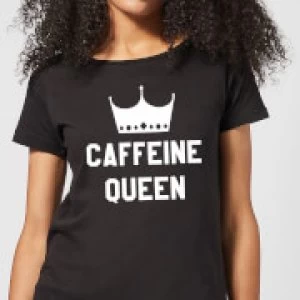 Image of Caffeine Queen Womens T-Shirt - Black - 4XL