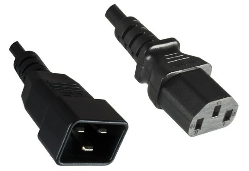 Image of Microconnect PE030605 power cable Black 0.5 m C13 coupler C20 coupler