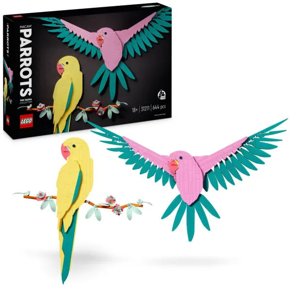 Image of LEGO ART The Fauna Collection - Macaw Parrots Set 31211