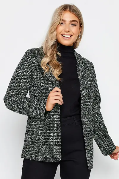 Image of M&Co Boucle Blazer Black