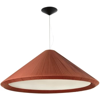 Image of Faro Lighting - Faro Hue-In - 4 Light Large Dome Ceiling Pendant Burgundy, E27