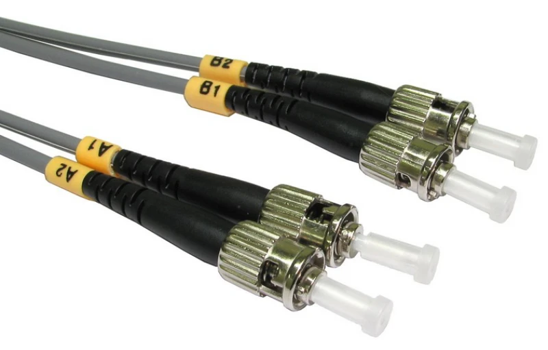 Image of Cables Direct 1m OM1 Fibre Optic Cable, ST - ST (Multi-Mode)