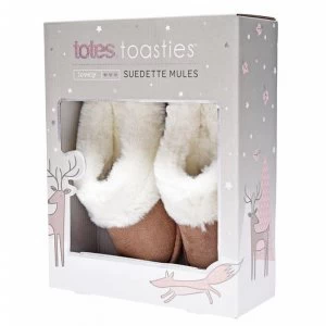 Image of Totes Suedette Mules - Cream