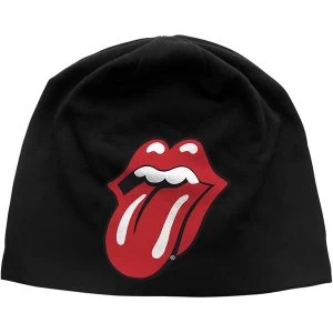 Image of The Rolling Stones - Tongue Unisex Beanie Hat - Black