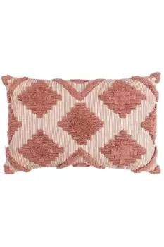 Image of Lamar Geometric Tufted Loop Cotton Cushion