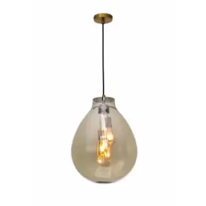 Image of Impex Rio 1 Light Medium Champagne Crystal