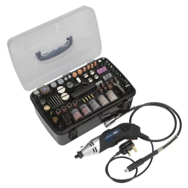 Image of Genuine SEALEY E5188 Multipurpose Rotary Tool & Engraver Kit 219pc 230V