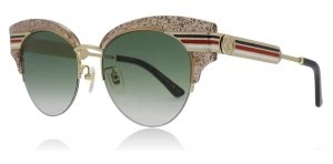 Image of Gucci GG0283S Sunglasses Nude / Gold 003 53mm