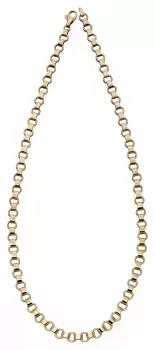 Image of Elements Gold GN331 9k Yellow Gold Circle Bar Link Necklace Jewellery
