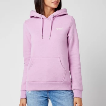 Image of Superdry Womens Ol Classic Hoodie - Lavendar Marl - UK 14