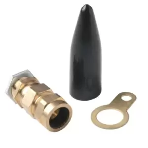 Image of Wiska CW Pack Economy gland and locknut shroud Brass - CW90L