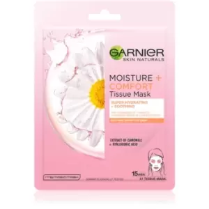 Image of Garnier Skin Naturals Moisture+Comfort Super Hydrating Soothing Sheet Mask for Dry and Sensitive Skin 28 g