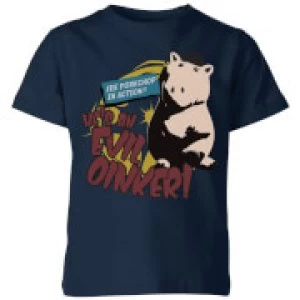Image of Toy Story Evil Oinker Kids T-Shirt - Navy - 7-8 Years - Navy