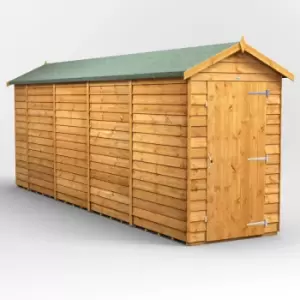 Image of 18x4 Power Overlap Windowless Apex Garden Shed