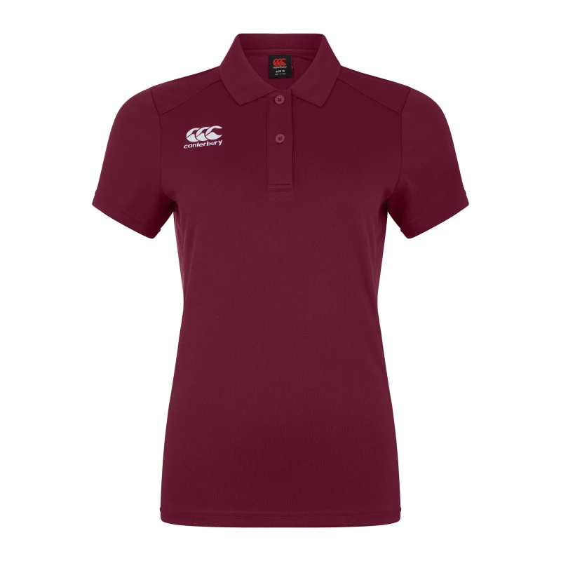 Image of Canterbury Club Dry Polo Top Womens - Purple Purple 6