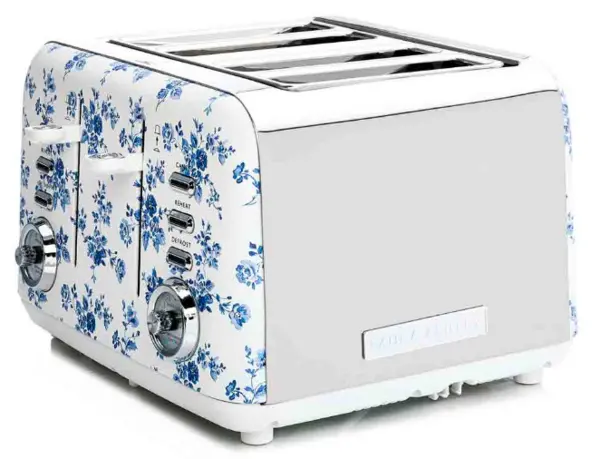 Image of Laura Ashley VQSBT583LACR 4 Slice Toaster