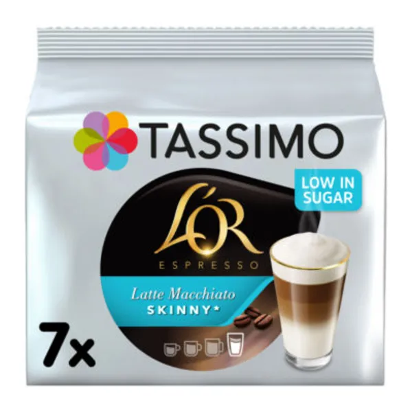 Image of Tassimo L'OR Latte Macchiato Skinny Coffee 7 Pods