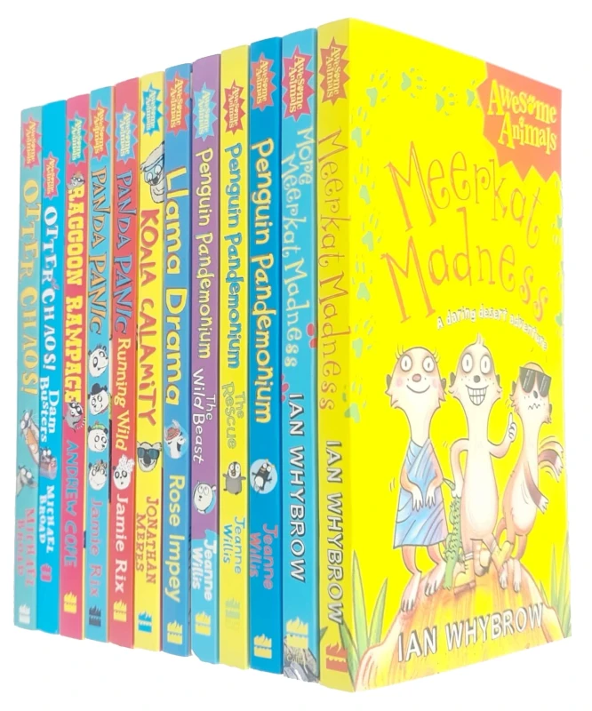 Image of Awesome Animals Series 12 Books Collection Set (Otter Chaos, Koala Calamity) Andrew Cope, Rose Impey Books