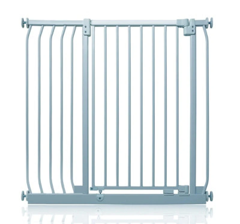 Image of Safetots Extra Tall Elite Safety Gate, 98Cm - 107Cm, Matt Grey, Extra Tall 96.8Cm In Height, Pressure Fit Stair Gate