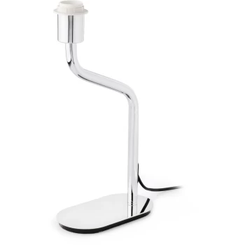 Image of Faro Eterna - 1 Light Table Lamp Chrome - Shade Not Included, E27