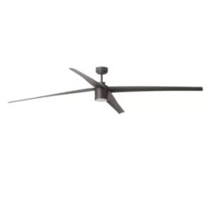 Image of Attos LED Ceiling Fan Brown 4 Blades 213cm 20W 3000K