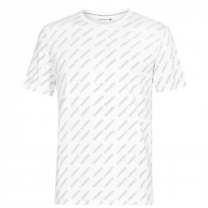 Image of Lacoste All Over Print T-Shirt Mens - White AOP 522