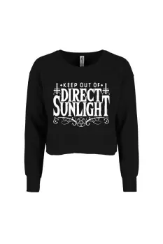 Image of Keep Out of Direct Sunlight Crop Sweatshirt