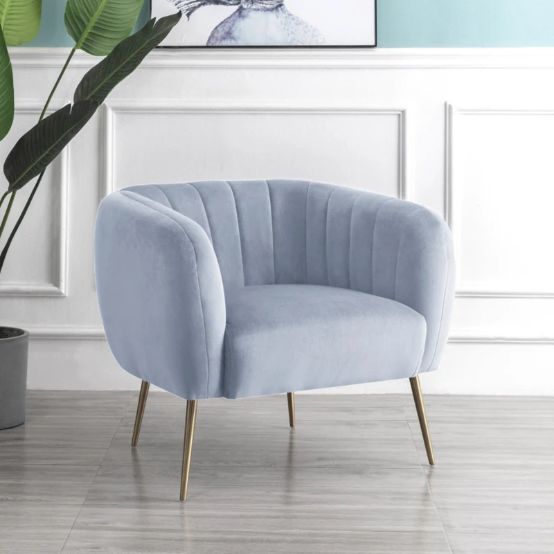 Image of Artemis Home Matilda Accent Chair in Light Blue Size: Armchair Light Blue Unisex Armchair