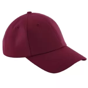 Image of Beechfield Unisex Authentic 6 Panel Baseball Cap (One Size) (Burgundy)