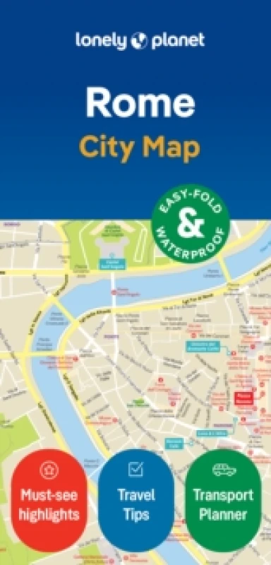 Image of Lonely Planet Rome City Map : Durable, Waterproof, Easy-Fold Planning Map with Attractions & Walking Tours Sheet map, folded
