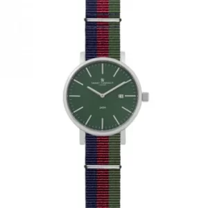 Image of Mens Smart Turnout Duke Green Dial Watch With Nato Nylon Strap Watch
