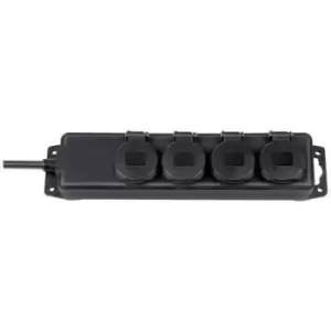 Image of Brennenstuhl 1159960 Power strip (w/o switch) 4x Black PG connector