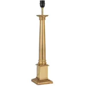 Image of Luxury Traditional Table Lamp Light Solid Brass BASE ONLY 630mm Tall Bulb Holder