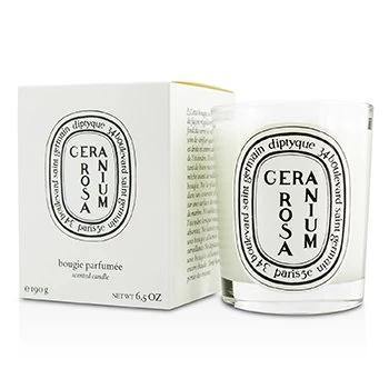 Image of Diptyque Geranium Rosa Scented Candle 190g