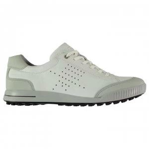 Image of Ecco Street Retro Mens Golf Shoes - White/Concrete