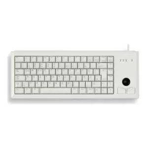 Image of Cherry G84-4400 Compact Keyboard with Trackball - PS/2 - Light Grey - FR