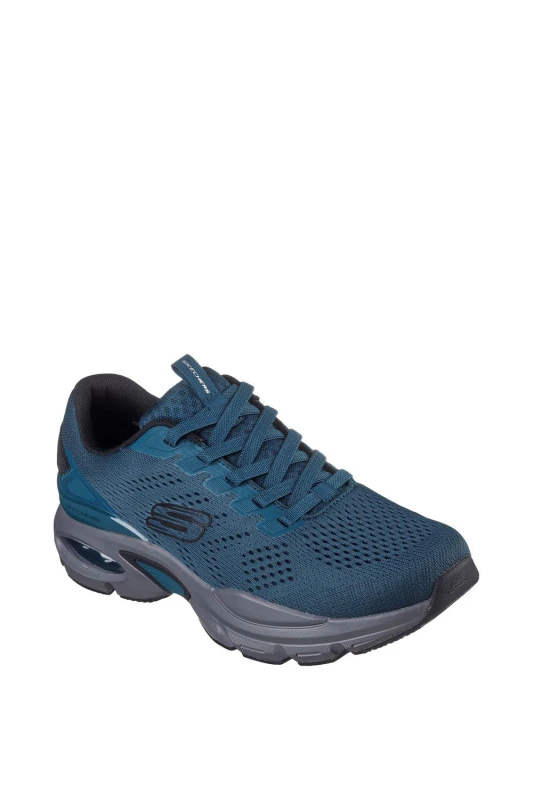 Image of Skechers Mens Skech-Air Ventura Stretch Mesh Trainers UK Size 9 (EU 43) Teal Black SKE2274-TLBK-9