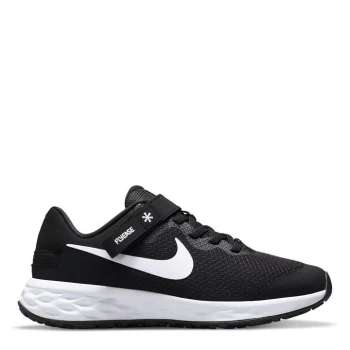 Image of Nike Revolution 6 FlyEase Big Kids Running Shoe - Black/White