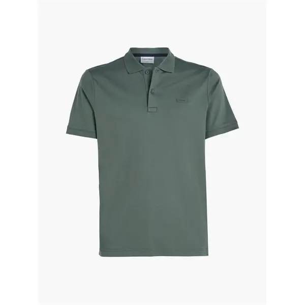 Image of Calvin Klein Smooth Cotton Slim Polo - Green S