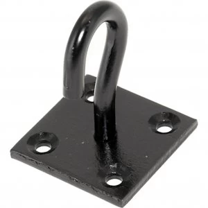 Image of Faithfull Wall Hook On Plate Black Japanned