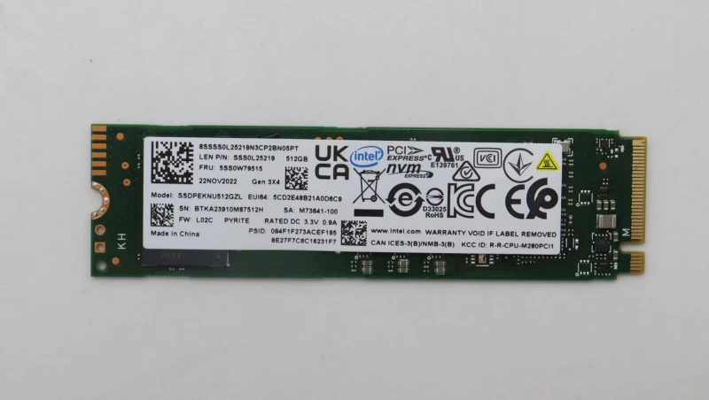 Image of Lenovo 512G M.2 PCIe 3.0 x4