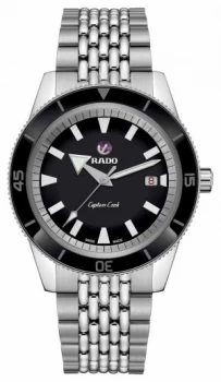 Image of RADO XL 'Captain Cook' Stainless Steel Bracelet Black Dial Watch
